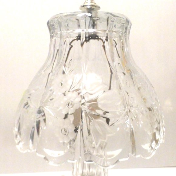 MYCOL -  Pinwheel CRYSTAL TABLE LAMP Electric Lamp Vintage Lamp Night Light - Picture 2 of 6